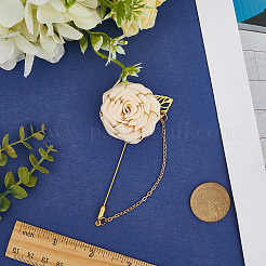 Броши из цветочной полиэфирной ленты&nbsp;JEWB-WH20006-02B