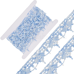 Цветочная вышивка пришитые полиэстеровые ленты нашивки&nbsp;AJEW-GF0011-21B