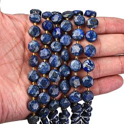 Нитки бусины из натурального ляписа-лазури G-C116-A110-01