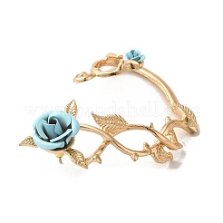 Pendientes de aleación con diseño de escalador de rosas para mujer.&nbsp;EJEW-A096-01A