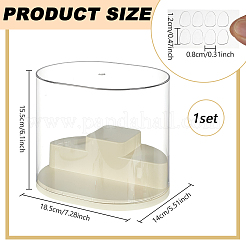 2-уровневые витрины из АБС-пластика с минифигурками домашних животных&nbsp;CON-WH0095-145