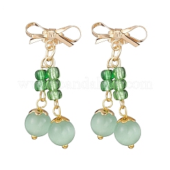 Кошачий глаз свисает с серьгами EJEW-JE06495-03