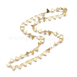 Ожерелья из звеньевой цепи из нержавеющей стали 304&nbsp;NJEW-L457-007G