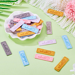 42 шт. 6-х цветные этикетки из микрофибры DIY-TA0012-18