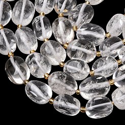 Природных кристаллов кварца бисер нитей&nbsp;G-G453-D17-01