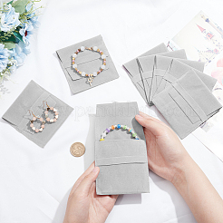 Двусторонние мешочки из искусственной замши с клапаном для украшений TP-WH0007-09A