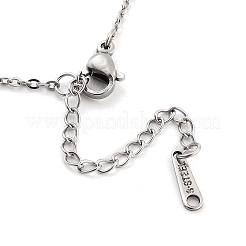 Colliers pendentifs en acier inoxydable 304 anti-ternissement&nbsp;NJEW-P306-02P
