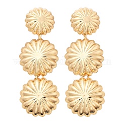 Сплав болтающиеся серьги стержня&nbsp;EJEW-B136-02KCG-02