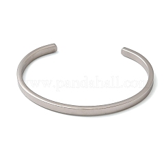 Bracelets manchettes en acier inoxydable 304&nbsp;BJEW-H644-08P