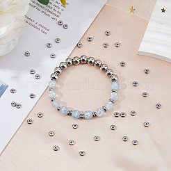 150 шт. разделительные бусины из нержавеющей стали 304 STAS-DC0015-84