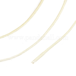 ナイロン編みコード  ビーズ細工、ジュエリー製作、マクラメ工芸用の中国結び紐  乳白色  0.8mm  約38.27ヤード（35m）/ロール&nbsp;NS018-15