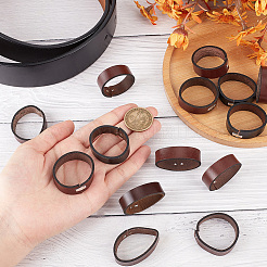 24 шт. 2-х цветные держатели петель из коровьей кожи FIND-CP0002-46B