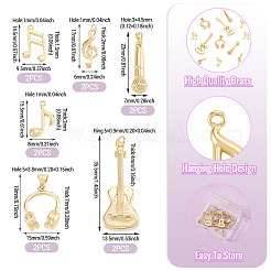 12pcs 6 styles pendentifs en laiton&nbsp;FIND-TA0008-88G