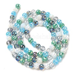 Стеклянные бусины с гальваническим покрытием &nbsp;X-EGLA-C007-01D