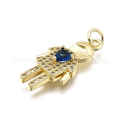 Латунные микро проложить кубического циркония подвески&nbsp;KK-Z100-19G-01