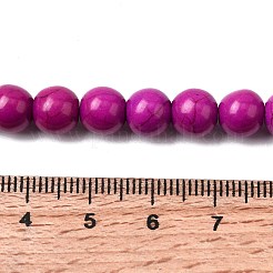 Синтетических нитей бирюзовые бусы TURQ-G106-8mm-02O