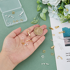 16 шт. 4 стиля экологически чистых латунных застежек для часового ремешка KK-DC0003-97