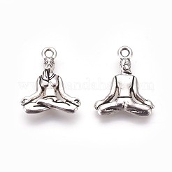 Pendente in lega stile tibetano&nbsp;X-TIBEP-A36593-AS-RS