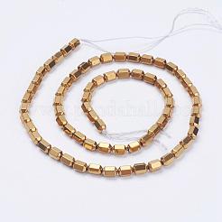Electroplate non magnetici ematite sintetico fili di perline&nbsp;G-F510-26G