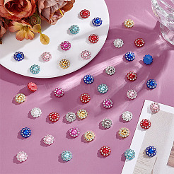 160 шт. 8-х цветные нейлоновые пластиковые кабошоны&nbsp;KY-HY0001-22