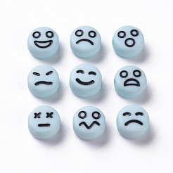 Непрозрачные голубые акриловые бусины&nbsp;MACR-N008-42-C05