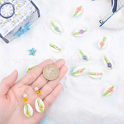 30 шт. подвески из натуральной ракушки каури 10 цветов PALLOY-GO00047