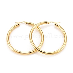 Серьги-кольца из нержавеющей стали 304 EJEW-H358-08G-A