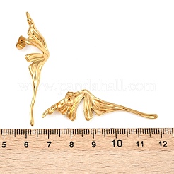 Серьги-гвоздики в форме крыльев бабочки из нержавеющей стали 304&nbsp;EJEW-I320-22G-02