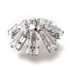 Латунные микро проложить кубического циркония кулон поручительств KK-Q035-01P