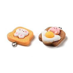 Подвески из непрозрачной смолы RESI-G043-C02