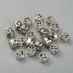 Цинковый сплав европейского бисера&nbsp;FIND-WH0112-87AS