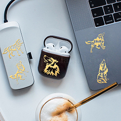 Никелевые декоративные наклейки DIY-WH0450-166