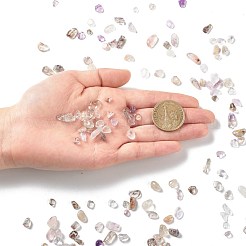 天然石アメジストビーズ  穴なし/ドリルなし  チップ  タンブルストーン  花瓶フィラーの宝石  4~15x4~7x1~7mm  約400個/100g&nbsp;G-C231-02