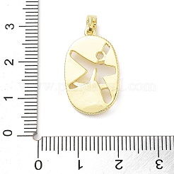 Латунь стекло кулоны&nbsp;KK-F877-28G