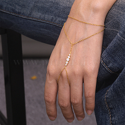 Браслет-цепочка из стерлингового серебра с цирконием для женщин RF7560