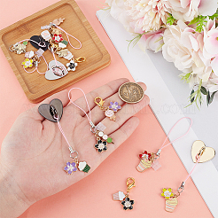 Эмалированные ремешки для мобильных телефонов и подвесные украшения&nbsp;HJEW-OC00049