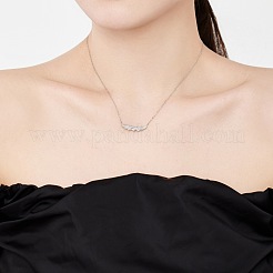 925 подвесные стерлингового серебра ожерелья NJEW-L179-07