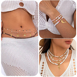 12 шт. 12 стиля подвески из латуни с микропаве из кубического циркония на тему океана&nbsp;KK-TA0003-33