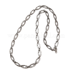 Ожерелья из цепочек с крестообразными звеньями из нержавеющей стали 304 для женщин и мужчин NJEW-JN05431-01