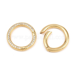Messing Micro Pave klare Zirkonia Feder Tor Ringe&nbsp;KK-H292-06G