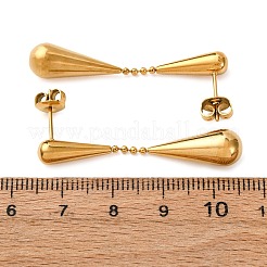 Серьги-гвоздики из нержавеющей стали 304 с эмалью&nbsp;EJEW-K315-06G