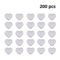 Handgemachte Geschenkideen zum Valentinstag 304 Edelstahl-Stanz-Leeranhänger&nbsp;STAS-PH0010-20
