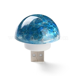 Декоративная тарелка из смолы и эпоксидной смолы ночник DJEW-K030-01A