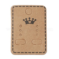 Carte di visualizzazione dell'orecchino di carta kraft&nbsp;CDIS-D005-07