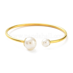 Браслеты-манжеты из нержавеющей стали 304 с ионным покрытием (IP)&nbsp;BJEW-M309-01G