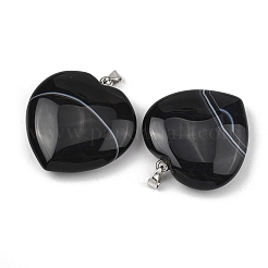 Pendentifs d'agate à bandes naturelles&nbsp;GG-K002-12A-16
