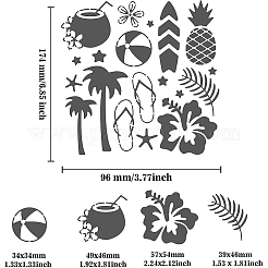 Трафареты для штампов из нержавеющей стали DIY-WH0279-119