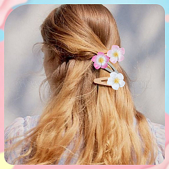 Кабошоны из непрозрачной смолы в виде цветка плюмерии&nbsp;CRES-BM0001-01B