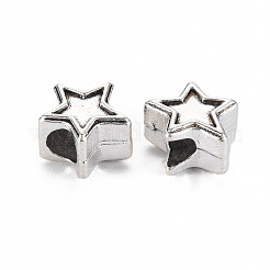 Европейские бусины из сплава тибетского стиля настройки для эмали TIBEB-N007-029