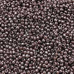 トーホー 11/0ラウンドビーズ  日本製シードビーズ  ニッケルメッキ  （605)アメジストメタリック  2.2mm  穴：0.8mm  約5555個/50g&nbsp;SEED-XTR11-0605
